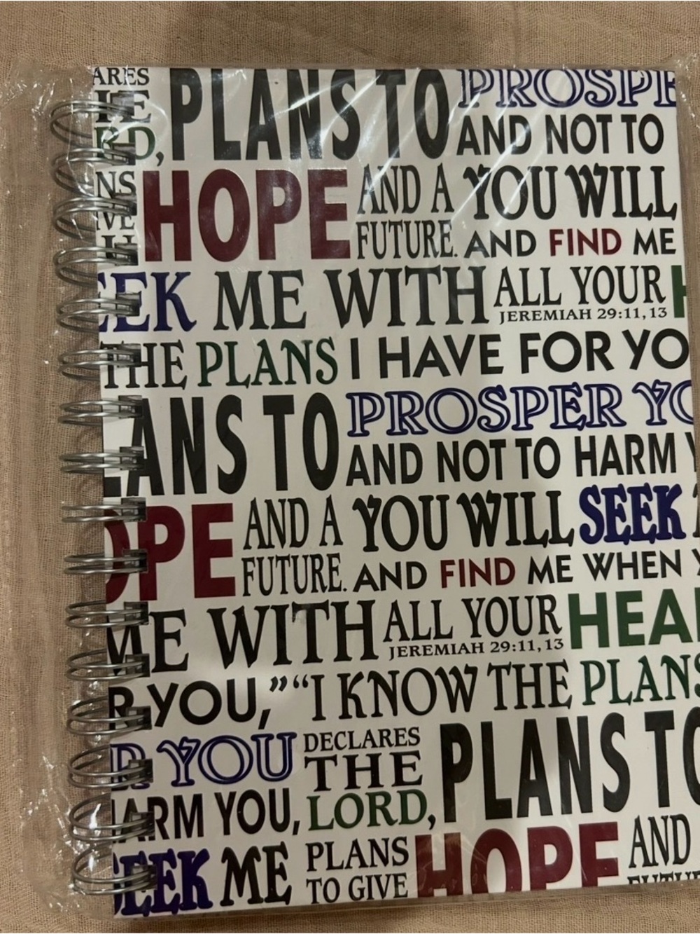 Jeremiah 29:11 Journal spiral